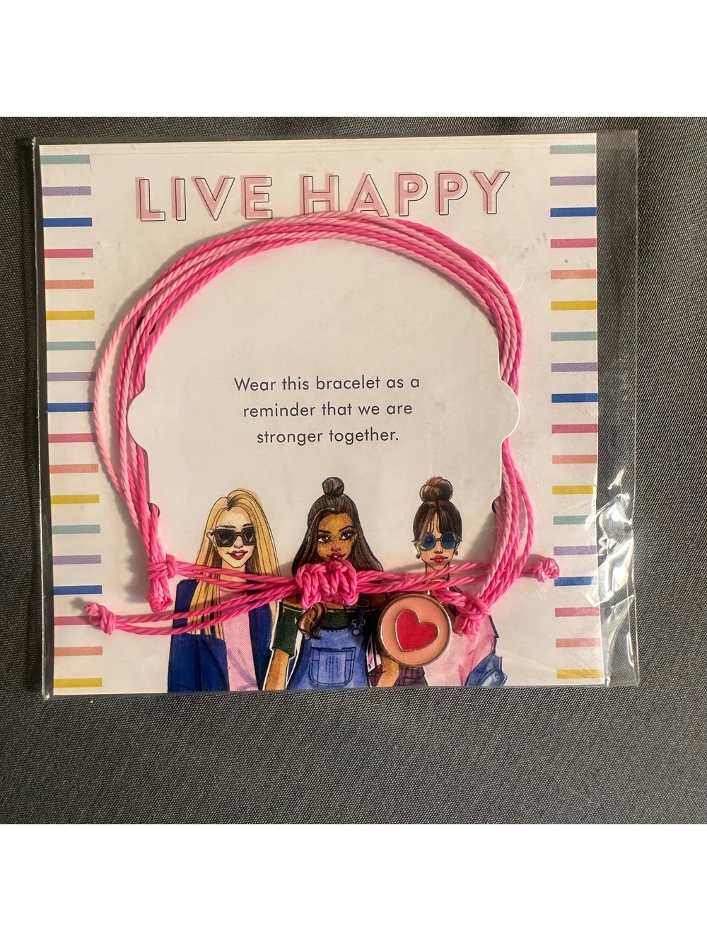 The Happy Planner Live Happy Pink Bracelet